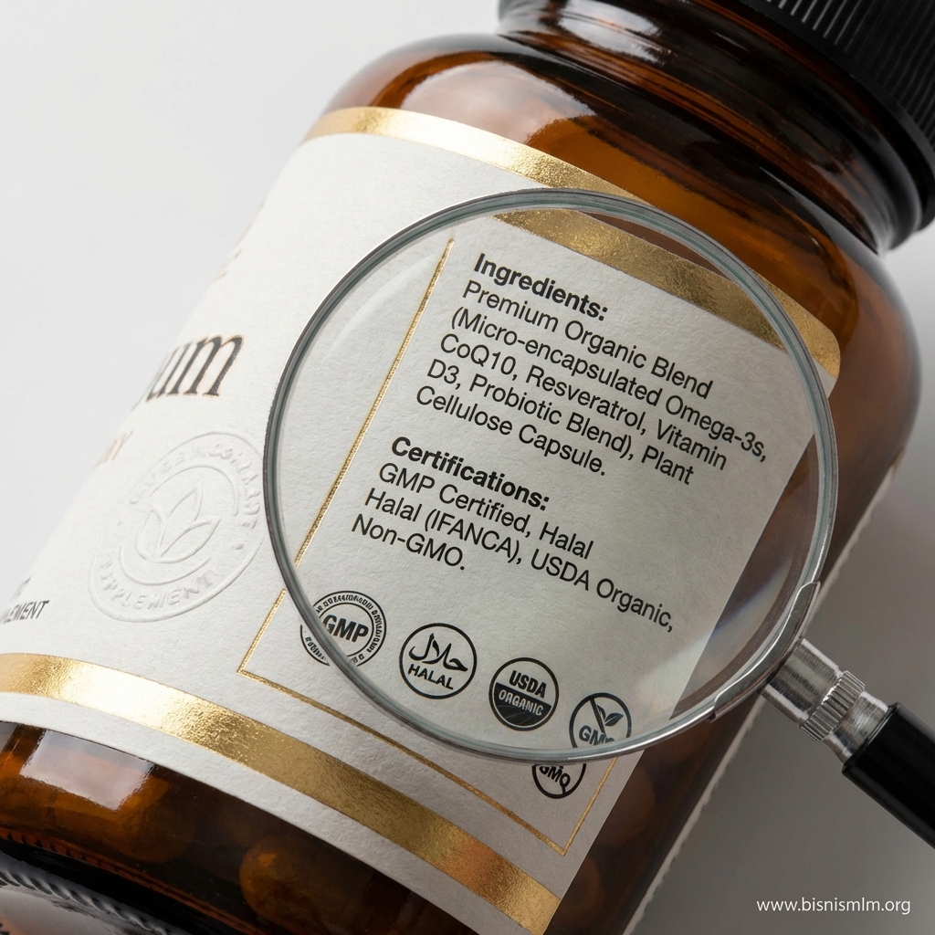 Review Cara Membaca Label Produk MLM: BPOM, Halal, dan Klaim Kesehatan - Strategi & Tips Bisnis MLM Terpercaya